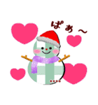 クリスマス冬♥カスタム【丁寧語/敬語/花】（個別スタンプ：4）