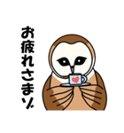 見てるよ フクロウさん（個別スタンプ：25）