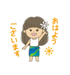 タヒチアンダンス♡ガール（個別スタンプ：2）