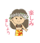 タヒチアンダンス♡ガール（個別スタンプ：3）