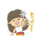 タヒチアンダンス♡ガール（個別スタンプ：13）