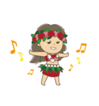 タヒチアンダンス♡ガール（個別スタンプ：32）