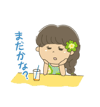 タヒチアンダンス♡ガール（個別スタンプ：38）