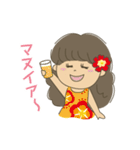 タヒチアンダンス♡ガール（個別スタンプ：39）