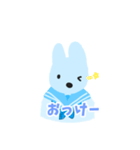 セーラー服青うさぎ「うさちゃん」（個別スタンプ：16）