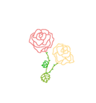 薔薇と王様と女の子8個（個別スタンプ：8）
