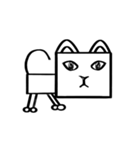 しかくネッコ「ハル」の呟き（個別スタンプ：2）
