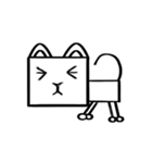 しかくネッコ「ハル」の呟き（個別スタンプ：5）