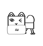 しかくネッコ「ハル」の呟きパート2（個別スタンプ：8）