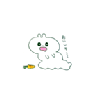 ベタつくうさぎ（個別スタンプ：3）