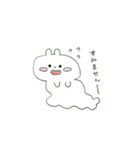 ベタつくうさぎ（個別スタンプ：4）