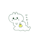 ベタつくうさぎ（個別スタンプ：5）