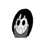 女の子 セリフなし 色鉛筆（個別スタンプ：3）