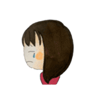 女の子 セリフなし 色鉛筆（個別スタンプ：4）