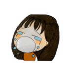 女の子 セリフなし 色鉛筆（個別スタンプ：15）