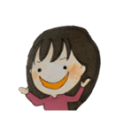 女の子 セリフなし 色鉛筆（個別スタンプ：23）