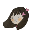 女の子 セリフなし 色鉛筆（個別スタンプ：24）