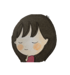 女の子 セリフなし 色鉛筆（個別スタンプ：29）