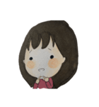 女の子 セリフなし 色鉛筆（個別スタンプ：31）