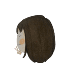 女の子 セリフなし 色鉛筆（個別スタンプ：33）