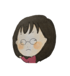 女の子 セリフなし 色鉛筆（個別スタンプ：38）