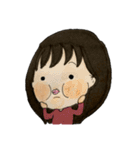 女の子 セリフなし 色鉛筆（個別スタンプ：39）