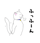 しろネコ もん助（個別スタンプ：26）