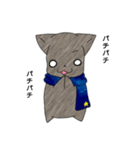 青いマフラー猫（個別スタンプ：31）