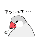シルバー文鳥（個別スタンプ：14）