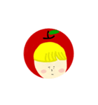 あんあぽー りんごの女の子スタンプ（個別スタンプ：21）