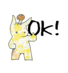 ウサトラ、ちょっとキノコ（個別スタンプ：1）