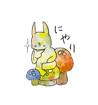 ウサトラ、ちょっとキノコ（個別スタンプ：15）