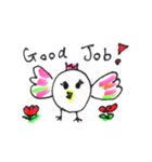 BirdFishちゃん。鳥と魚の合いの子です。（個別スタンプ：14）