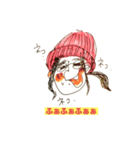 ぼうし女子（個別スタンプ：3）