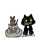 猫とデグー（個別スタンプ：32）