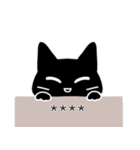 幸せ運ぶ黒猫さん カスタム（個別スタンプ：30）