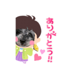 雪丸☆雫☆トイプードル＆チワプープー賀正（個別スタンプ：5）