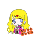 金髪ちゃん（個別スタンプ：1）