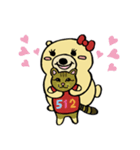 くまのもんちゃん（個別スタンプ：7）