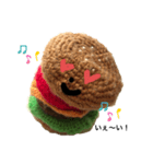 大人が使える★おしゃべり手編みバーガー君（個別スタンプ：7）