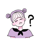 紫色の少女（個別スタンプ：5）