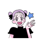 紫色の少女（個別スタンプ：12）