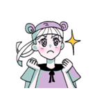紫色の少女（個別スタンプ：20）
