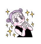 紫色の少女（個別スタンプ：22）