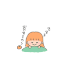 手描き女の子《果物＆野菜》（個別スタンプ：5）