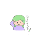 手描き女の子《果物＆野菜》（個別スタンプ：8）