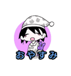 白メッシュ男子（個別スタンプ：3）