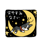 お茶目なmix白黒ぶちワンコ（立ち耳）（個別スタンプ：12）