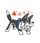お茶目なmix白黒ぶちワンコ（立ち耳）（個別スタンプ：29）