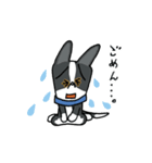 お茶目なmix白黒ぶちワンコ（立ち耳）（個別スタンプ：32）